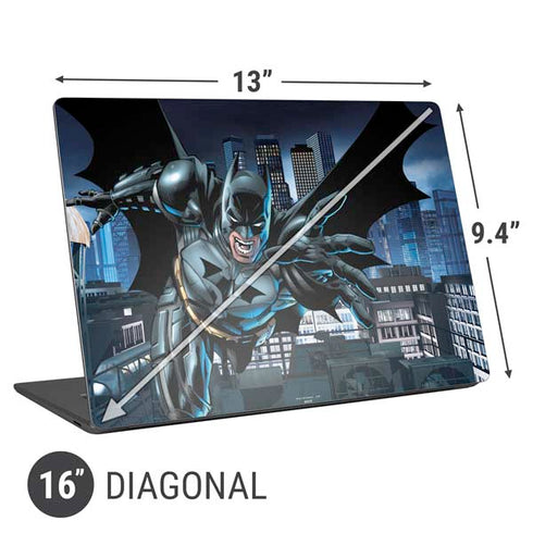 DC Comics Batman Dark Knight Comic Art Action Pose Universal Laptop 16in (13 x 9.4in) Skin